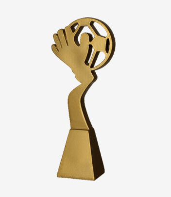Statuetka Odlewana Złota RP5028-23/G Trofeum Dla Bramkarza