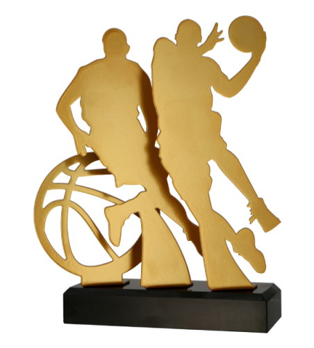 Duże Trofeum Koszykarskie TM001-BAS1 Statuetka Metalowa  