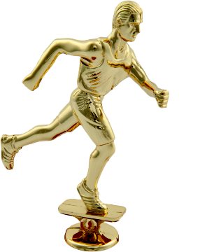Figurka plastikowa złota biegacza FR06G 