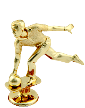 Figurka Plastikowa złota Bowling FB22G