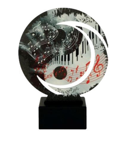Statuetka Metalowa WR-MUS Statuetki Muzyczne Z Grawerem