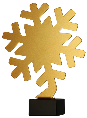 Statuetka Metalowa Złota ML-SNO3 Statuetka Sporty Zimowe