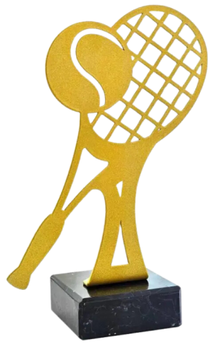 Metalowe Trofeum Ażurowe M-4342 TENIS - Nagroda Tenisowa