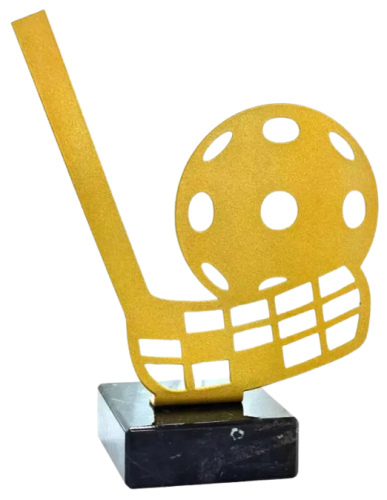 Metalowe Trofeum Ażurowe M-4337 UNIHOKEJ - Nagroda Sportowa