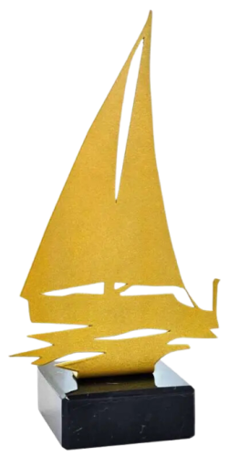 Metalowe Trofeum Ażurowe M-4325 ŻAGLE - Nagroda Sportowa