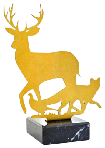 Metalowe Trofeum Ażurowe M-4326 ZWIERZĘTA - Nagroda Myśliwska