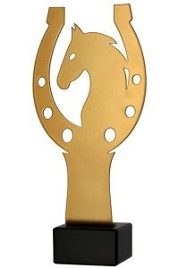 Trofeum Metalowe ML-HOR4-PW Statuetka Podkowa