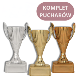 Zestaw Pucharów Sportowych Sila 9202 Plastikowe Nagrody