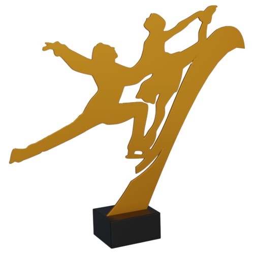 Statuetka Metalowa Taniec Na Lodzie ML-FSK2 Nagrody Taneczne