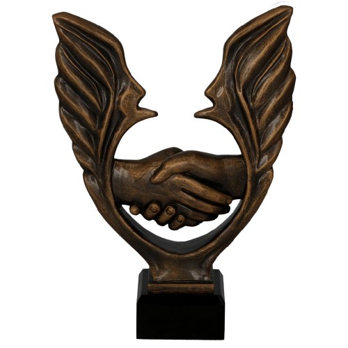 Statuetka Biznesowa Handshake RFST3060/BR Statuetki Odlewane