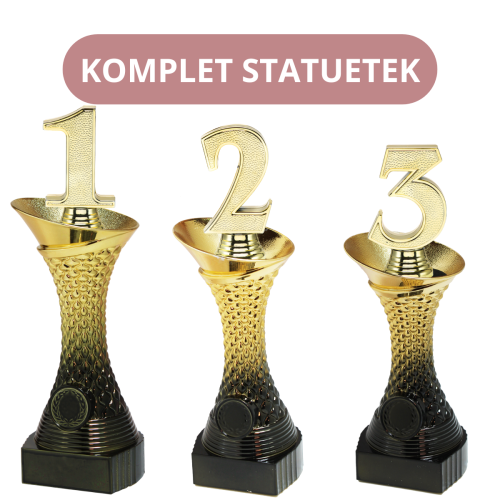 Komplet Statuetek ST.301-303 Nagrody Okolicznościowe