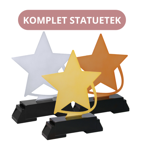 Zestaw Statuetek Star L247 Nagrody Sportowe