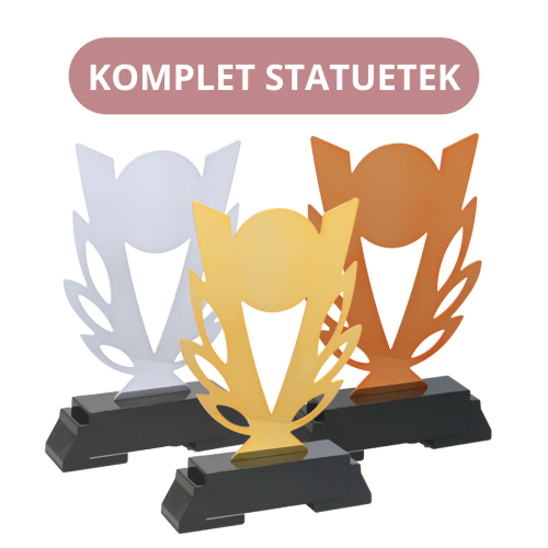 Komplet Statuetek Flower L248 Tanie Trofea