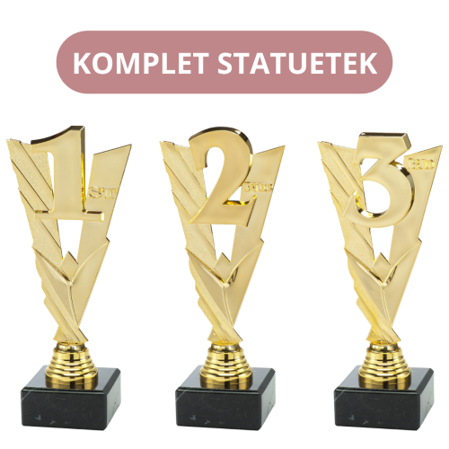 Zestaw Statuetek Podium ST.200-202 Statuetki Plastikowe