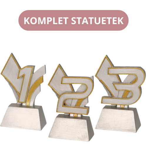 Komplet Statuetek RE021A/B/C Figurki Odlewane