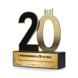 Statuetka jubileuszowa BOL00120 + Tabliczka gratis