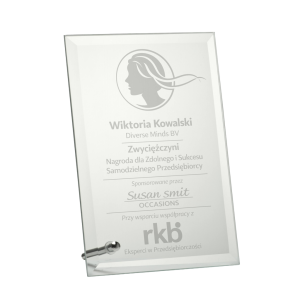 Statuetka Szklana W201-W205 Nagrody Biznesowe