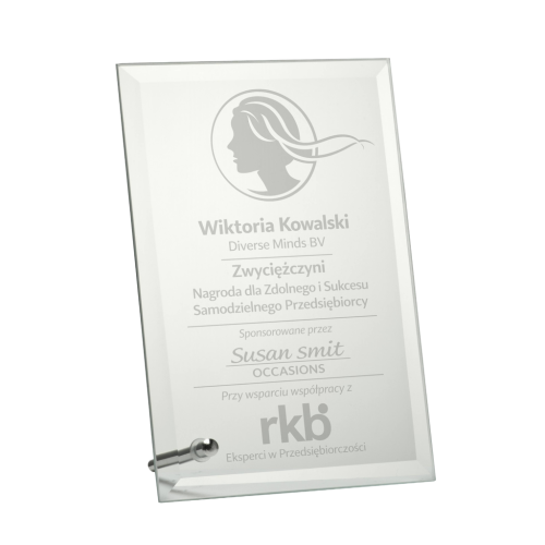Statuetka Szklana W201-W205 Nagrody Biznesowe