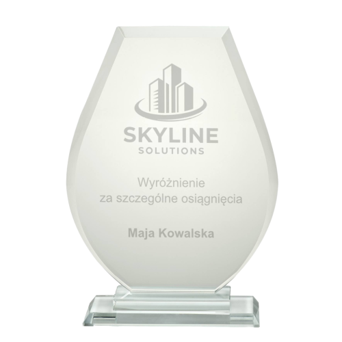 Szklana Statuetka W361-W363 Trofea Okolicznościowe