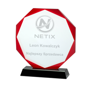 Trofeum Szklane W461.08-W463.08 Nagrody Biznesowe Warszawa 