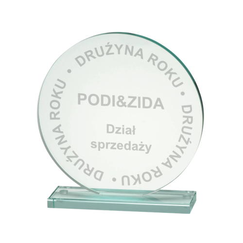 Trofeum Szklane z Etui W651-W654 Szkło Biznesowe