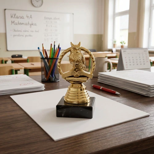 Statuetka Sowa Zakonczenie roku puchar