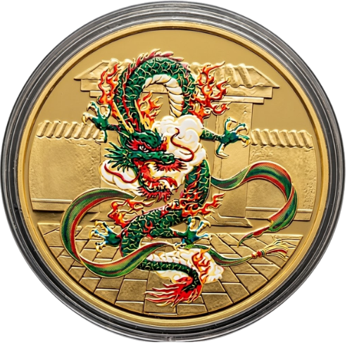 Medal Na Zamówienie MAL6 Odlew, Ręczne Malowanie