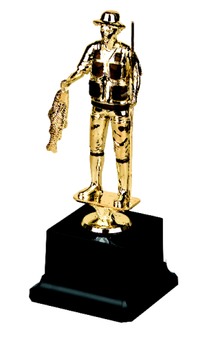 Statuetka WĘDKARZ RF65GB - Trofeum Rybaka