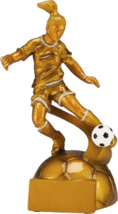 Statuetka PIŁKARKA RF8001/G -  Piłka Nożna-Kobieta