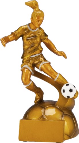 Statuetka PIŁKARKA RF8001/G -  Piłka Nożna-Kobieta