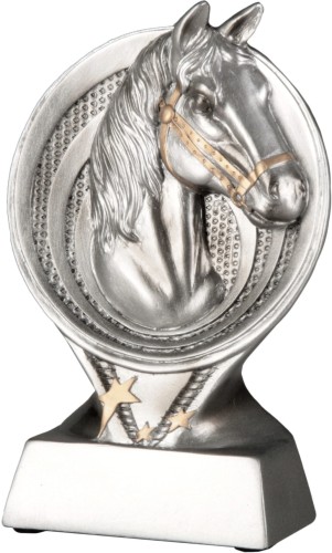 Statuetka Odlewana Srebrna RS1501 Statuetki Jeździeckie