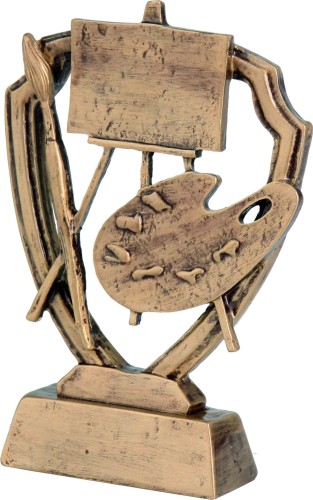 Trofeum MALARSTWO RSS5578/BR - Statuetka odlewana okazjonalna
