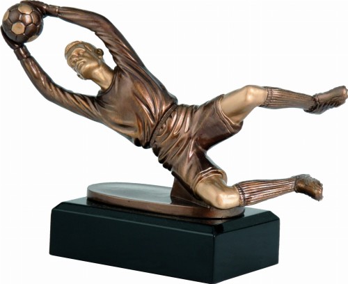 Statuetka Odlewana TPFR863/BR Statuetka Bramkarza