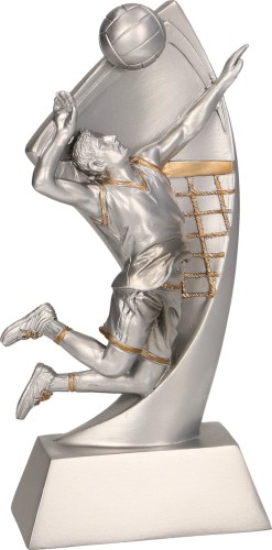 Statuetka Odlewana Srebrna RP2005 Figurka Siatkarza