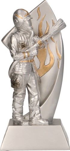 Statuetka Odlewana Srebrna RP2010 Statuetka Dla Strażaka