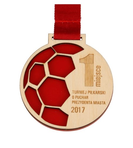 Medal Na Zamówienie MDAM101 Drewniany Malowany - Twój Projekt