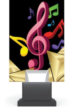 Statuetka Szklana Muzyka - CG01/MUS