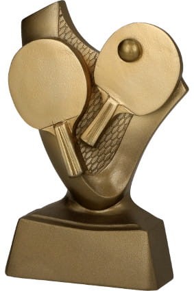 Statuetka Odlewana Złota RP4017 Statuetka Tenis Stołowy