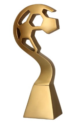 Statuetka Odlewana Złota RP5010-23/G Statuetka Złota Piłka