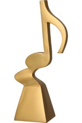 Statuetka NUTA RP5015-23/G - Trofeum muzyczne