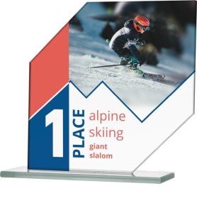 Szklana Statuetka Okolicznościowa M75 Trofea Sportowe