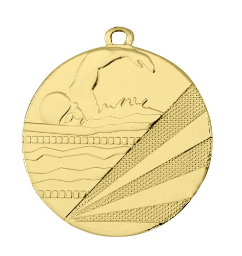 Złoty Medal D112C - Medale Pływanie