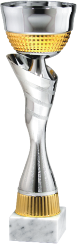 Metalowy Puchar Silver Collar v2 9262 - Okazjonalne Puchary Sportowe