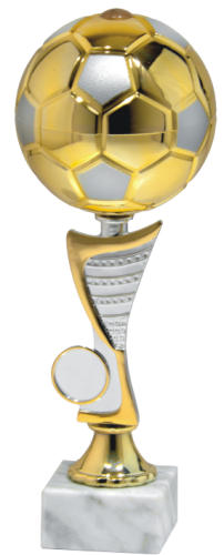 Puchar Piłkarski Zigzag Ball 9757 - Okazjonalne Puchary Plastikowe 