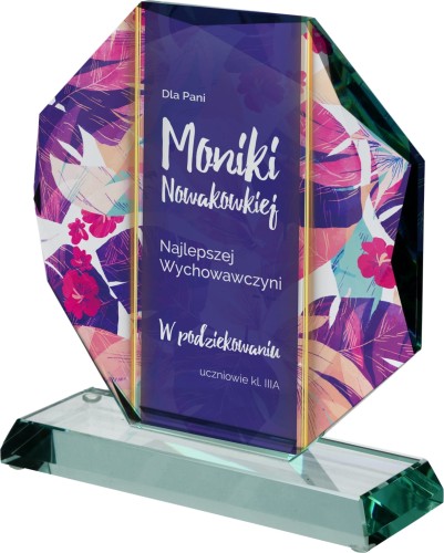 Szklana Statuetka G020 Trofeum z Grawerem