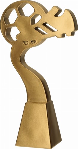 Statuetka Odlewana Złota RP5026-23/G Statuetka Piłkarska