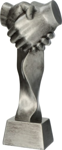 Statuetka Odlewana Srebrna RFST3019/S Statuetka Uścisk Dłoni