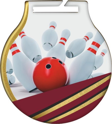Medal Sportowy Kręgle MC61/BOW QMEDALS z Własnym Nadrukiem