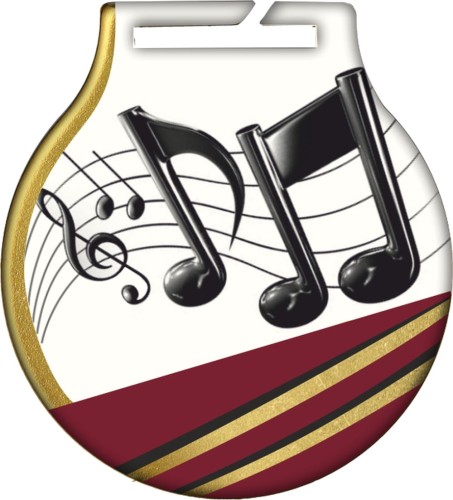 Medal Stalowy MC61/MUS QMEDALS - Medale Muzyka