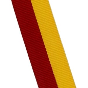 Wstążka do medalu Q-MEDALS "Żółto-czerwona" V3-Y/R